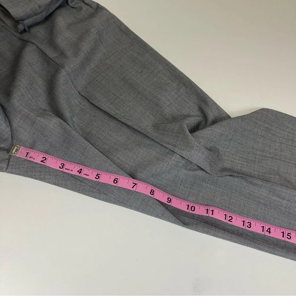 St John Emma Dress Pants Womens Size 12 Gray Wool Rayon Spandex Trouser - Picture 10 of 11